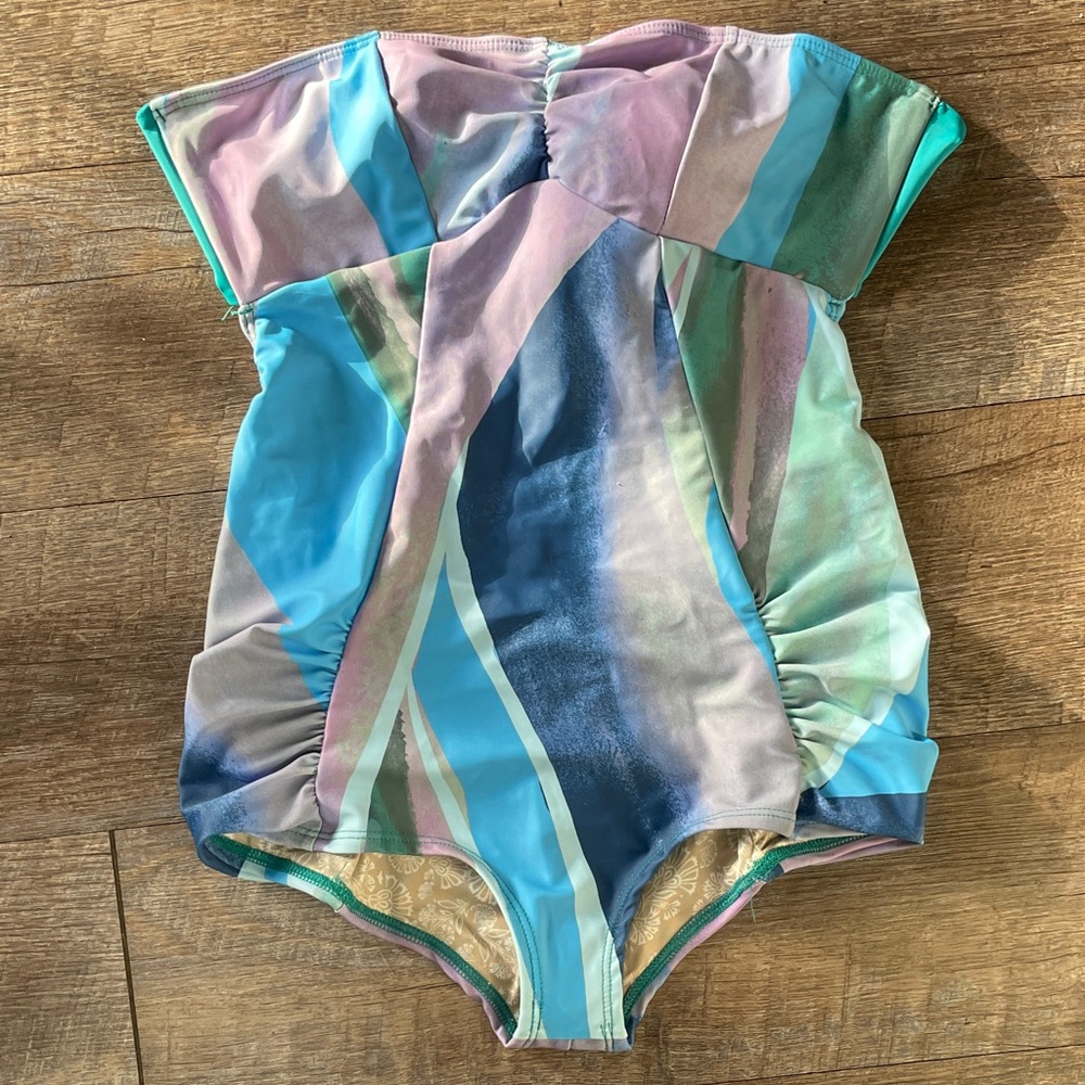 NWT Free People FP Beach Strapless Open Back One Piece Swimsuit